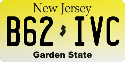 NJ license plate B62IVC