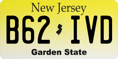 NJ license plate B62IVD