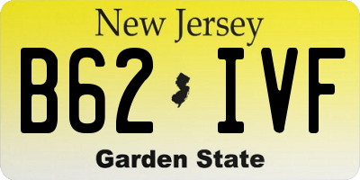 NJ license plate B62IVF