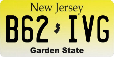 NJ license plate B62IVG