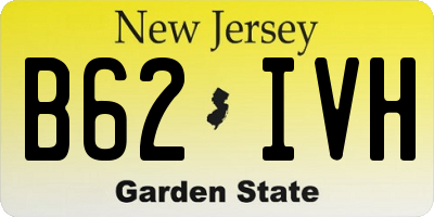 NJ license plate B62IVH