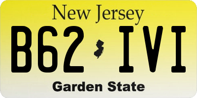 NJ license plate B62IVI