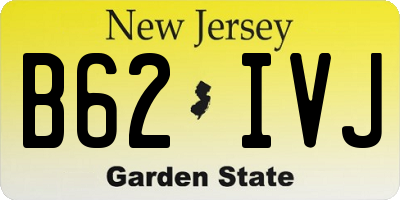 NJ license plate B62IVJ