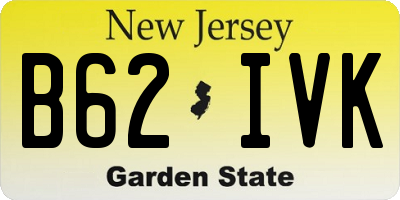 NJ license plate B62IVK