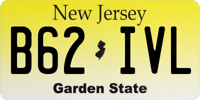 NJ license plate B62IVL