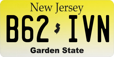 NJ license plate B62IVN