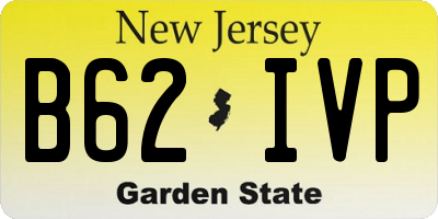 NJ license plate B62IVP