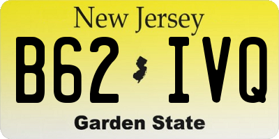 NJ license plate B62IVQ
