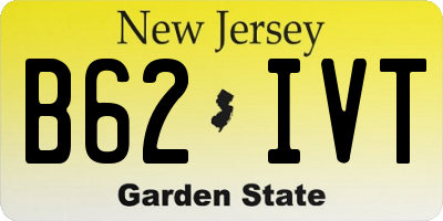 NJ license plate B62IVT