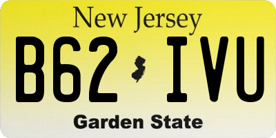 NJ license plate B62IVU