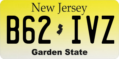 NJ license plate B62IVZ