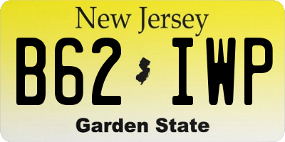 NJ license plate B62IWP