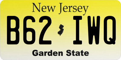 NJ license plate B62IWQ
