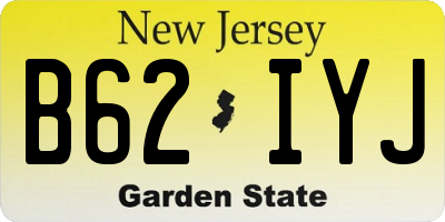 NJ license plate B62IYJ