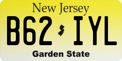 NJ license plate B62IYL