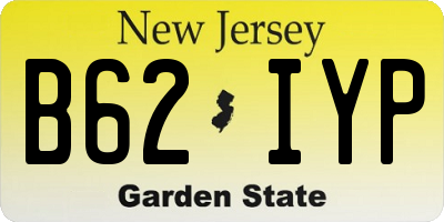 NJ license plate B62IYP