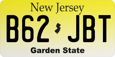 NJ license plate B62JBT