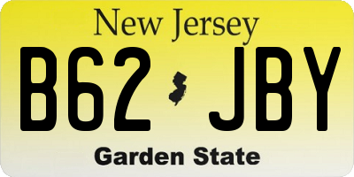NJ license plate B62JBY