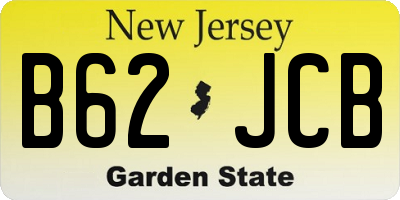 NJ license plate B62JCB