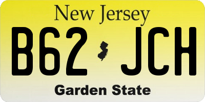 NJ license plate B62JCH