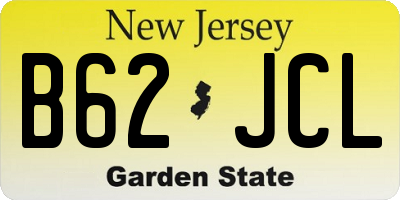 NJ license plate B62JCL