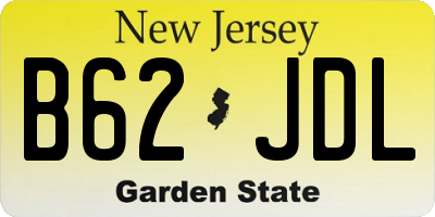 NJ license plate B62JDL
