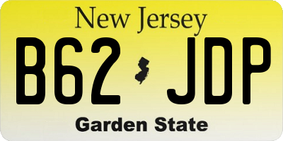 NJ license plate B62JDP