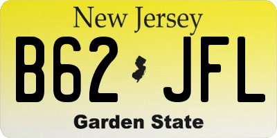 NJ license plate B62JFL