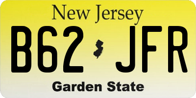 NJ license plate B62JFR