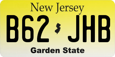 NJ license plate B62JHB