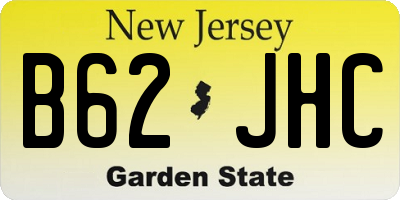NJ license plate B62JHC
