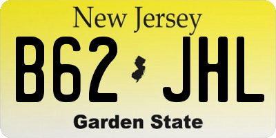 NJ license plate B62JHL