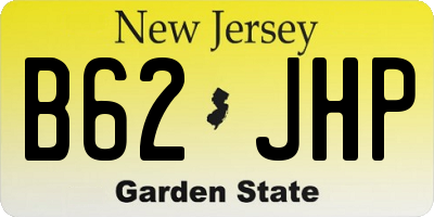 NJ license plate B62JHP