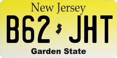 NJ license plate B62JHT