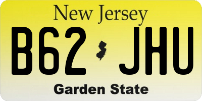 NJ license plate B62JHU