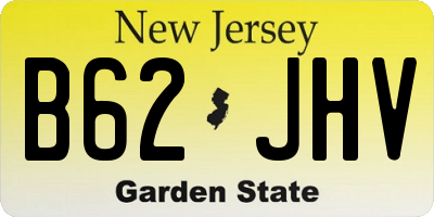 NJ license plate B62JHV