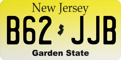 NJ license plate B62JJB