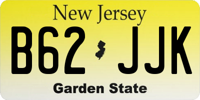 NJ license plate B62JJK