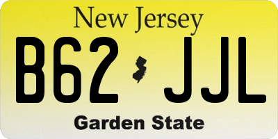 NJ license plate B62JJL