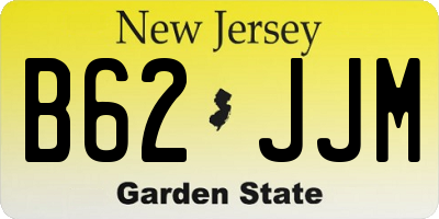 NJ license plate B62JJM