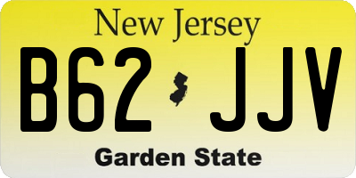 NJ license plate B62JJV