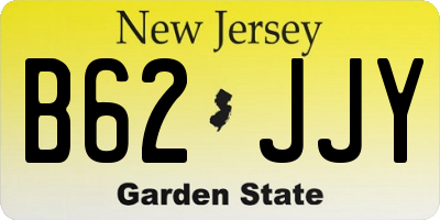 NJ license plate B62JJY
