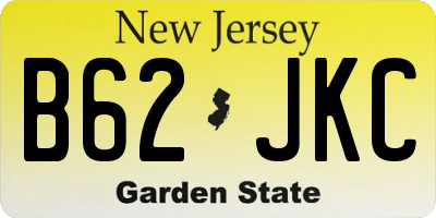 NJ license plate B62JKC