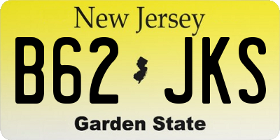 NJ license plate B62JKS