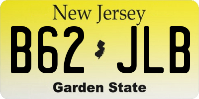 NJ license plate B62JLB