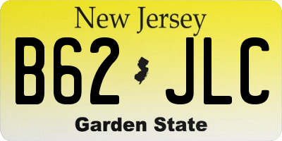NJ license plate B62JLC