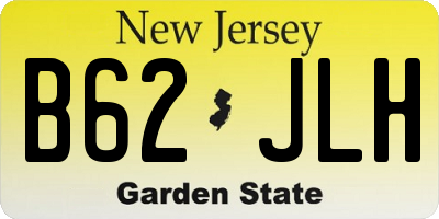 NJ license plate B62JLH