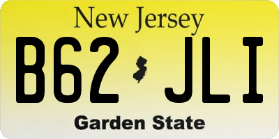 NJ license plate B62JLI