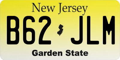 NJ license plate B62JLM