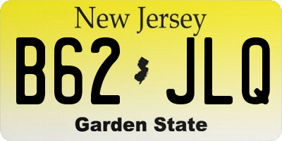 NJ license plate B62JLQ
